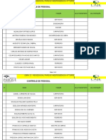 Controle de pagamento e funcionários obra residencial