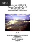 Burning Man 2006-2010 Special Recreation Permit NV-020-06-EA-11 Environmental Assessment