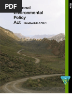 Bureau of Land Management National Environmental Policy Act Handbook H-1790-1