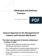 Alcohol Withdrawal and Delirium Tremens