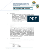 Informe de Seguridad y Saludad en El Trabajo