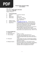 Download MTH 141 Syllabus Fall 2011 by schreckk3864 SN62462091 doc pdf