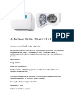 Autoclave Vitale Class CD 21 Litros CRISTOFOLI