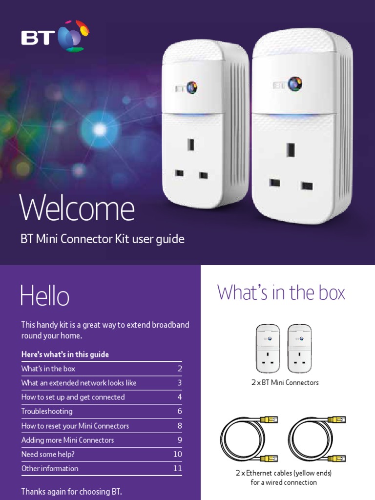 3255 BT Mini Connector Kit White User Guide 2 PDF Electrical
