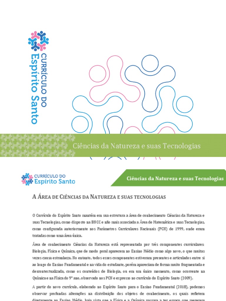 Currículo ES 2020 - Ensino Médio - Ciências Da Natureza | PDF | Science ...