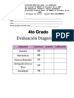 Prueba Diagnostica Grado Cuarto