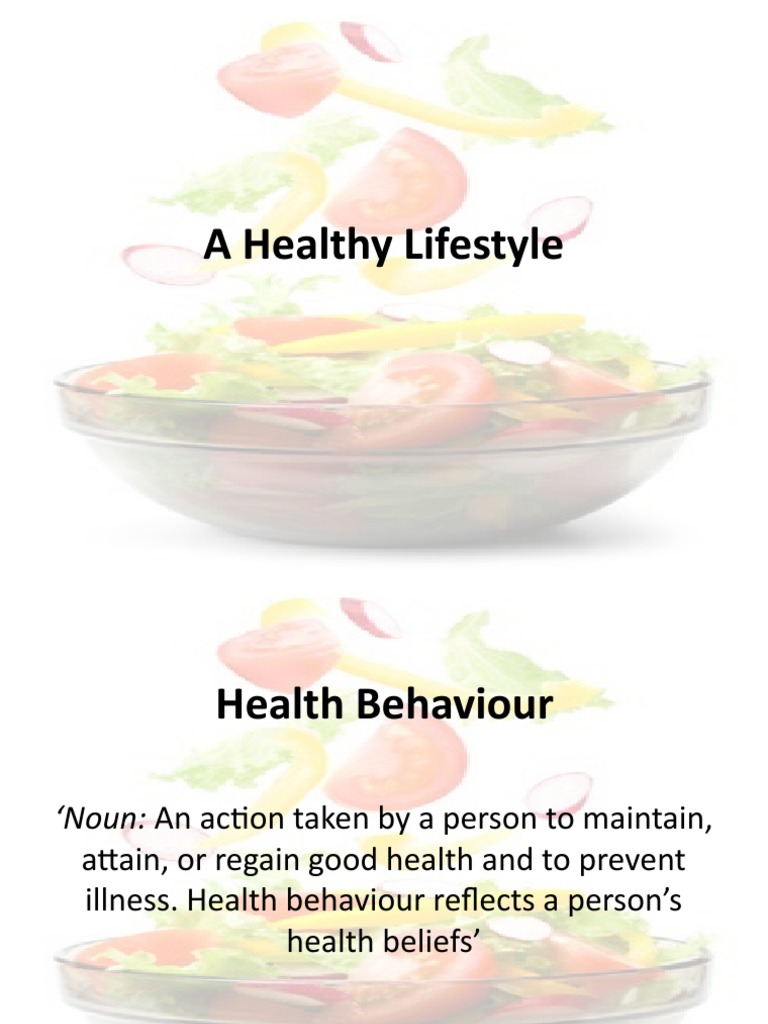 A Healthy Lifestyle Pdf