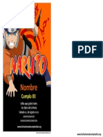 Invitacion de Naruto Gratis Powerpoint 1