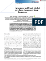 British J of Management - 2022 - Eisenkopf - Responsible Investment and Stock Market Shocks Short Term Insurance Without