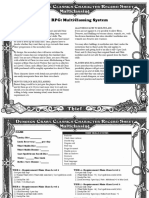 DCC RPG: Guide to Multiclassing System"The title "TITLE DCC RPG: Guide to Multiclassing System