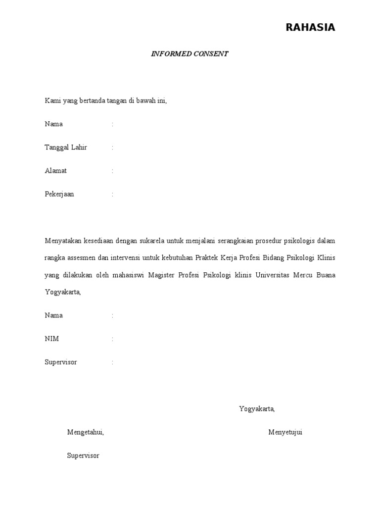 Informed Consent Klinis