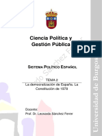 Tema 2. Democratización y Constitución de 1978