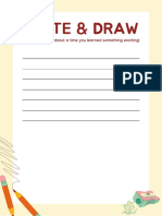 Write and Draw Writing Prompt Worksheet