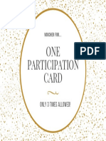 Voucher Participation Card