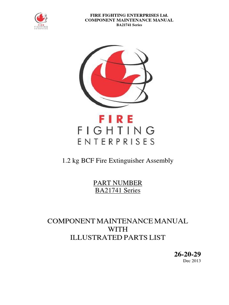 BA21741 BCF Fire Extinguisher Manual | PDF | Equipment | Manufactured Goods