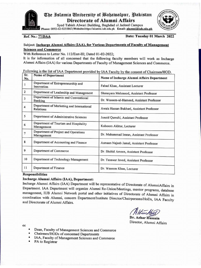 Iaa Department 10 PDF