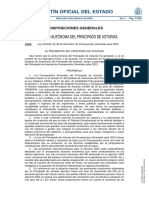 Presupuestos Generales del Principado de Asturias 2023