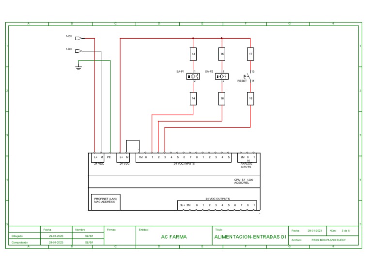 Diagrama Eléctrico de Pass Box | PDF