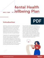 Staff Mental Health and Wellbeing Plan