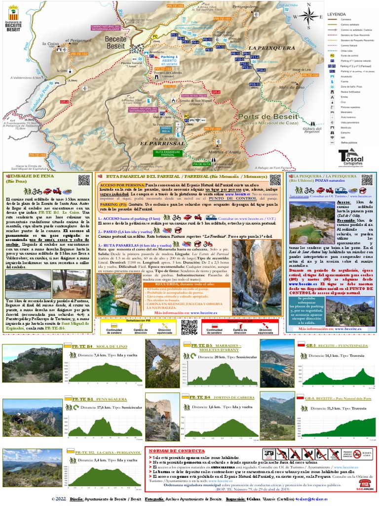 BECEITE. Folleto Excursiones. ESPANOL. Edicion Ano 2022 | PDF