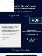 International Certificate in Corporate Finance Columbia Business Schoo