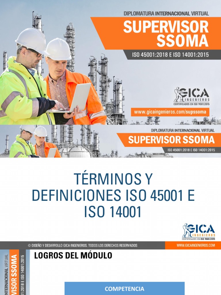 Términos Clave ISO 45001 y 14001 | PDF | Entorno natural | Auditoría