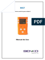 Detectores Monogas SGT Manual Uso Instrucciones