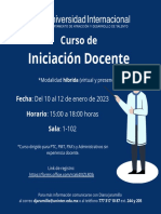 Curso Iniciación Docente