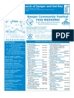 Sanger Community Festival This Weekend!: The Catholic Church of Sanger and Del Rey