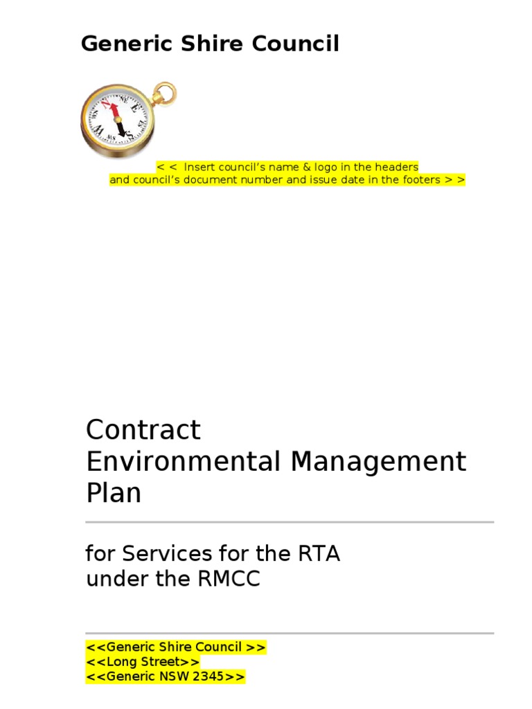 Contract Environmental Management Plan | PDF | Recycling | Waste