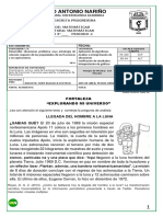 Instituto Antonio Nariño: Prueba Escrita Progresiva Área De: Matemáticas Asignatura: Matemáticas Grado 3° - Periodo 4