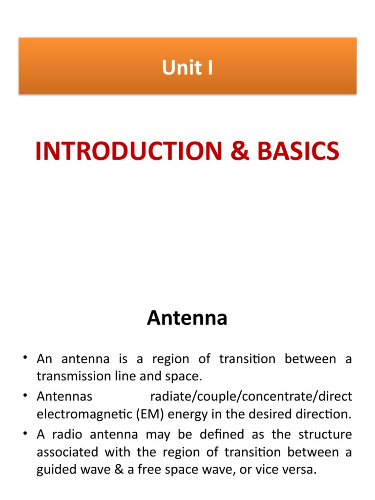 AWP Unit I Antenna Basics PDF Antenna (Radio) Signal To Noise Ratio