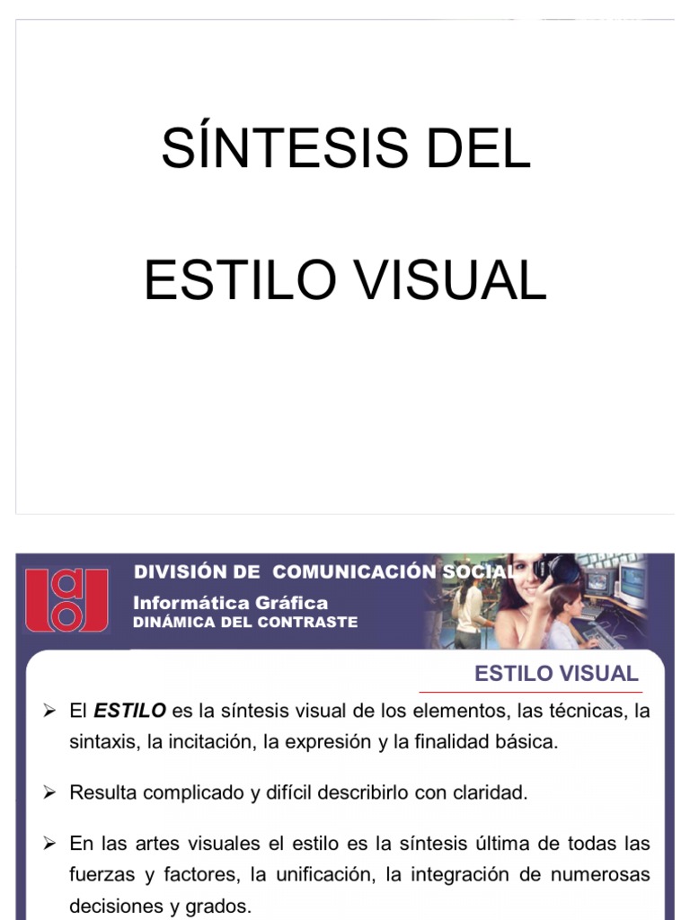 Estilo Visual y Síntesis Gráfica | PDF
