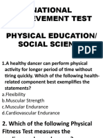 National Achievement Test: Physical Education & Social Science