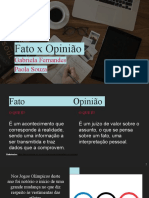 SLIDE Fato X Opinião