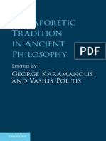 The Aporetic Tradition in Ancie - George Karamanolis