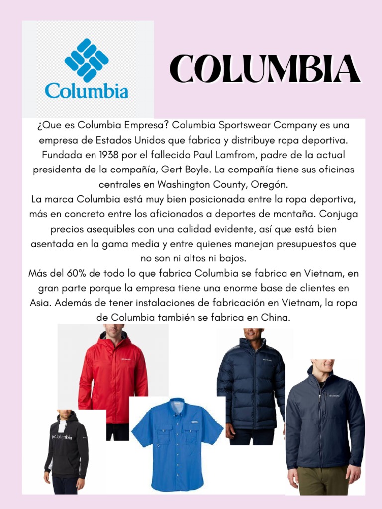 Origen y características de Columbia | PDF | Estilo de vida