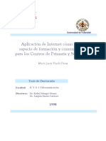 Aplicación de Internet Como Nuevo Espacio de Formación y Com