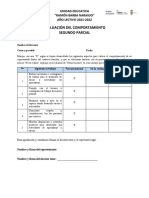 Evaluaciã - N Del Comportamiento