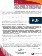 Política de Gestión Geotécnica en Instalaciones Criticas