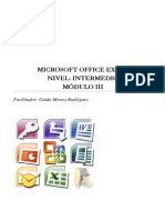 Microsoft Excel Intermedio - Material de Apoyo - Módulo III