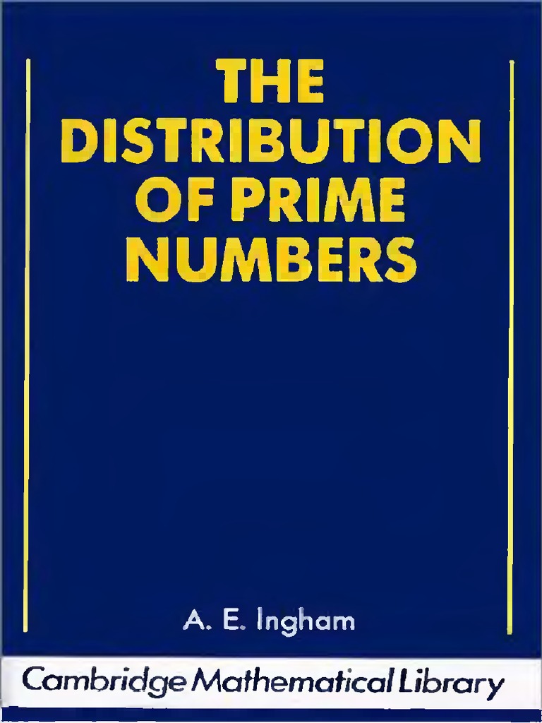 Ingham A.E. - The Distribution of Prime Numbers (1964) | PDF