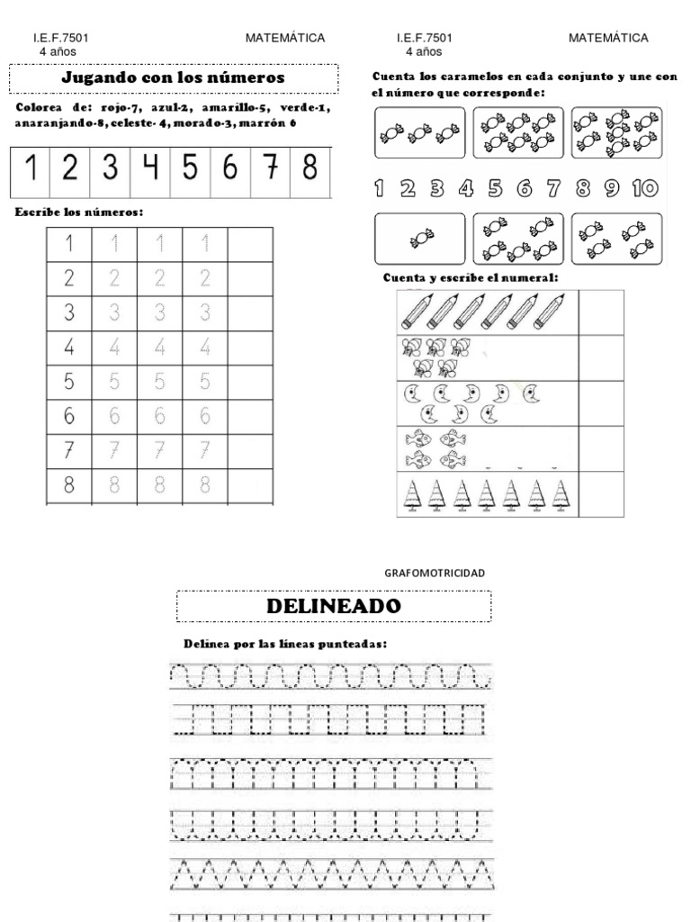 Actividades de conteo para preescolar | PDF