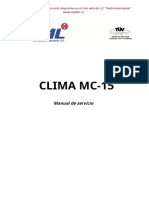 Manual de servicio Clima MC-15 traducido al español