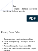 Penilaian Dan Mosi Lomba-Debat Bahasa Indonesia Dan Bahasa Inggris