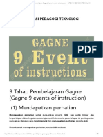 9 Tahap Pembelajaran Gagne (Gagne 9 Events of Instruction) - LITERASI PEDAGOGI TEKNOLOGI