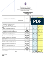 TABLE-OF-SPECIFICATION-HEALTH QUARTER 3-O