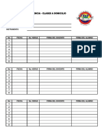 Planilla de Asistencia - Domicilio 2022