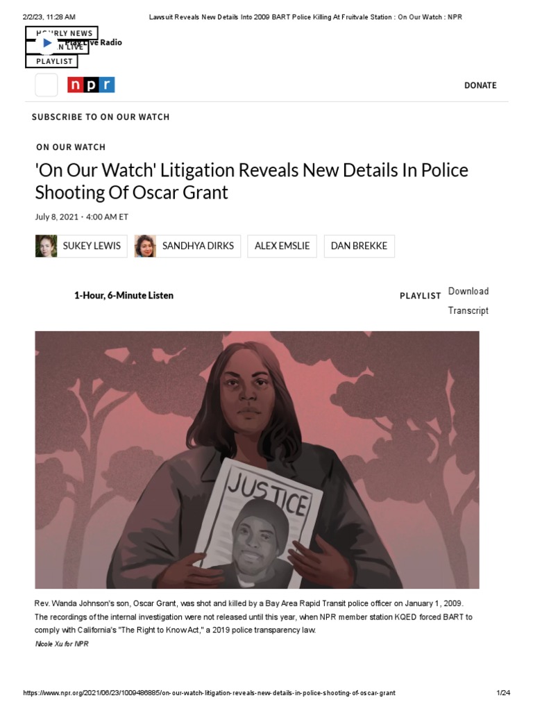 Lawsuit Reveals New Details Into 2009 BART Police Killing at Fruitvale