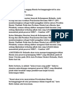 BH - Belanda Akan Terus Anggap Russia Bertanggungjawab Ke Atas MH17